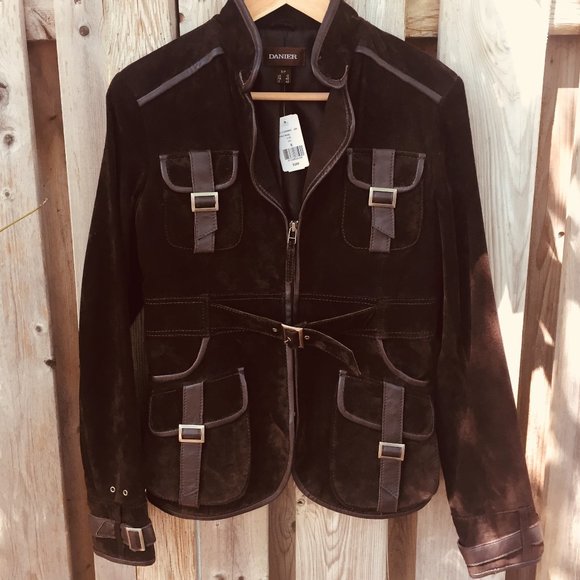 Danier Jackets & Blazers - Danier NWT brown leather jacket - size S